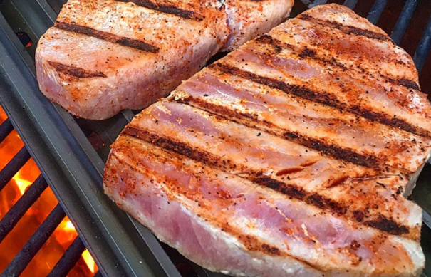 "Grilled" Glazed Tuna Steaks
